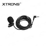 XTRONS 3 Meter Mikrofon für Autoradio Handy PC Auto DVD Multimedia Player Geräte Hands-Free Handfrei Anruf Plug & Play