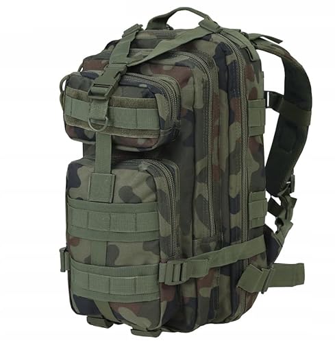 Dominator US Assault Pack Rucksack, 30 l, Molle, Herren, Militär, taktisch, Wandern, Reisen, Trekking, Material: Survival, Jagd, Commando, Airsoft, ASG, Paintball, Wald, Camouflage