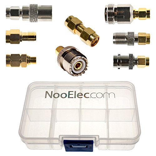 NooElec SMA Adapter Connectivity Kit - Set von 8 Adaptern für NESDR SMArt (RTL-SDR) und andere SMA Software Defined Radios mit tragbare Tragetasche