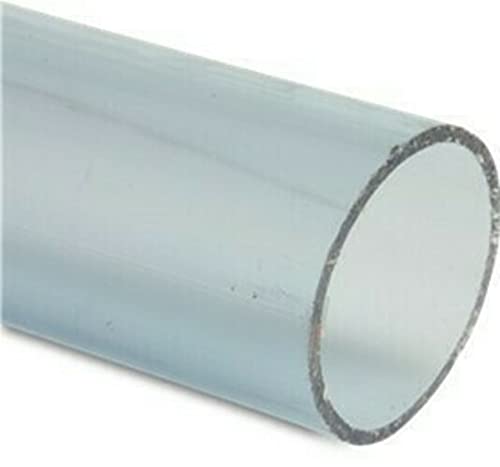 STEMAX-Wassertechnik: PVC-Druckrohr transparent, 1m, Außendurchmesser x Wandstärke, Größe: 50mm x 2,4mm