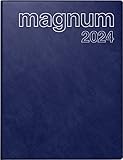 rido/idé Wochenkalender Modell magnum 2024 2 Seiten = 1 Woche Blattgröße 18,3 x 24 cm dunkelblau
