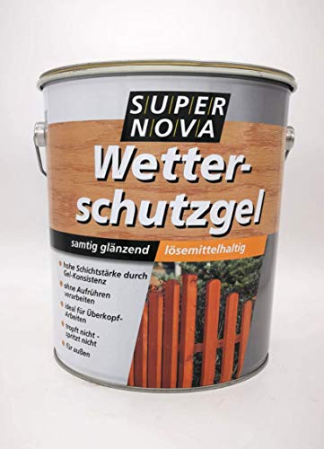 Super Nova Wetterschutzgel Eiche, samtig glänzend, tropfgehemmt, hervorragender wetter- und UV-Schutz, für außen