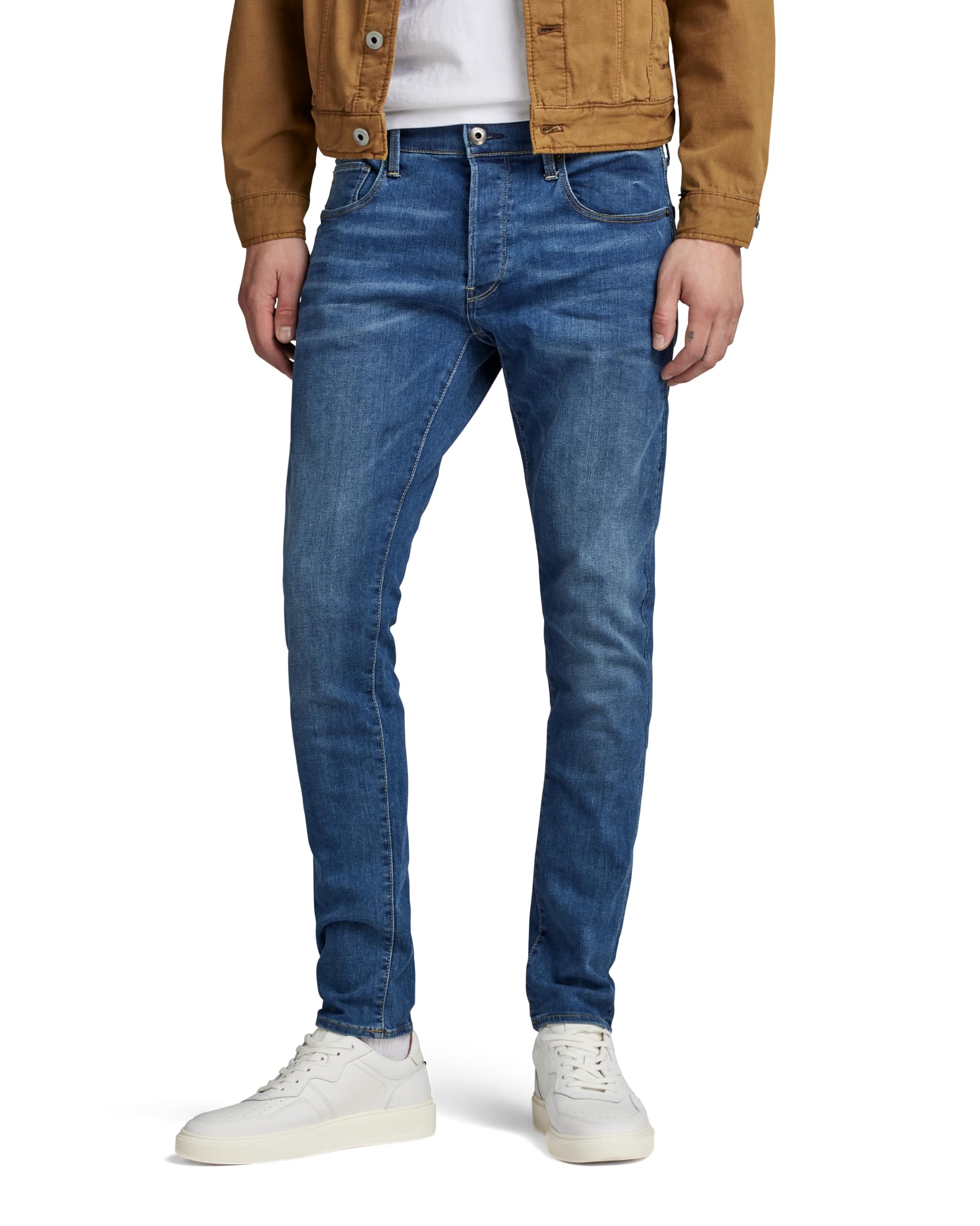 G-STAR RAW Herren 3301 Slim Jeans, Blau (Faded Blue 51001-6553-A889), 30W / 34L