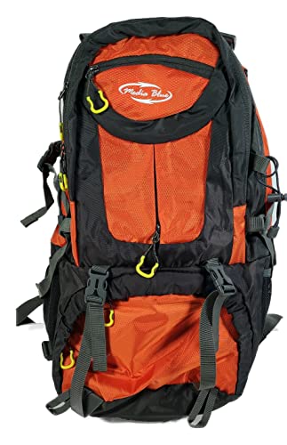 Mediablue 50L Trekking-Rucksack, Backpack, zum Wandern, Camping, Outdoor, Reisen, Herren, Damen, Leicht, Sport