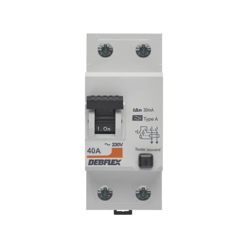 Debflex - Differentieller Schalter 2P 30MA 40A 2 Module Typ A - Modular - Modulare Reihe - Differenzschalter - 707512
