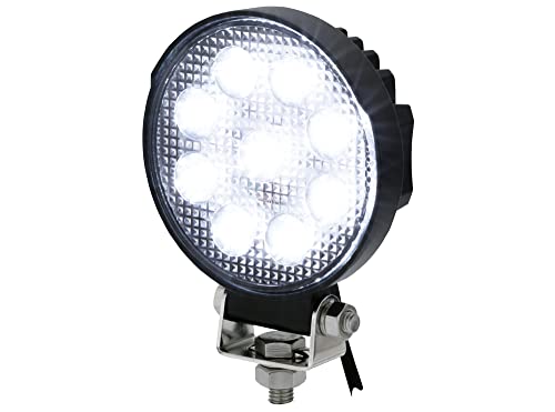 AdLuminis LED Arbeitsscheinwerfer rund, 15 Watt 1400 Lumen, hochwertige Chips, 25,4°, Für 12V 24V, IP67 IP69K Schutzklasse, Zusatzscheinwerfer, Rückfahrscheinwerfer, Suchscheinwerfer