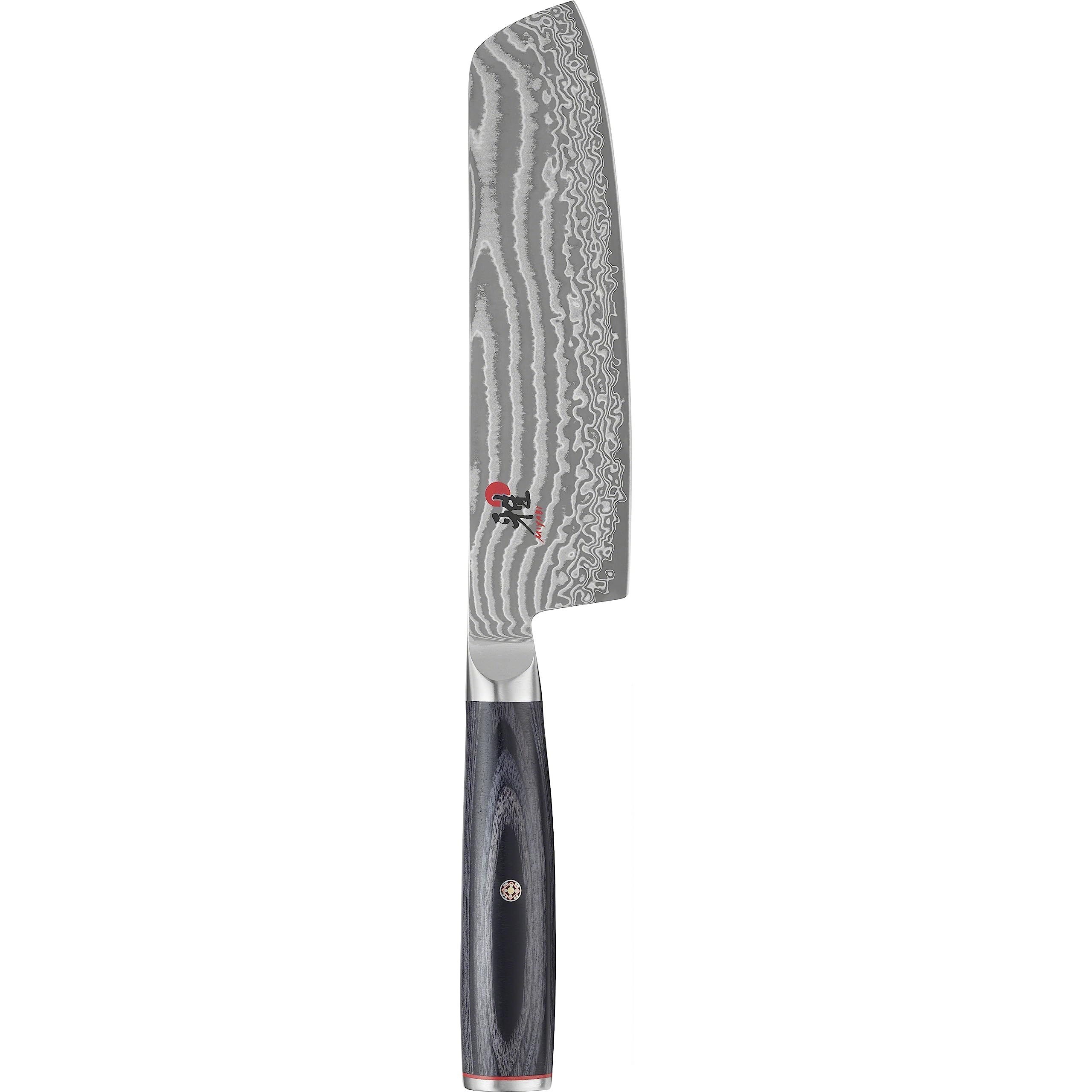 MIYABI Nakiri-Messer Serie 5000FCD Macht selbst einfache Küchentätigkeiten, wie das Schälen und Schneiden von Obst und Gemüse zu einem optischen Erlebnis Klingenlänge 17cm, Schwarz
