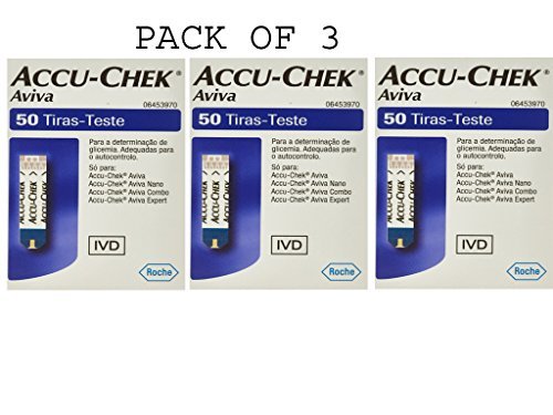 Accu-chek Aviva Glucose Test Strips 50- PACK OF 3 by Accu Chek