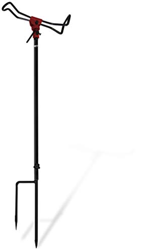Magic Trout Rutenhalter, verstellbar rot/schwarz 1Stück, grau, 85cm