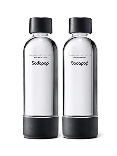 Sodapop PET-Flaschen-Set für Joy, Harold & Sharon UP, Ersatzflaschen geeignet für Sodapop Wassersprudler, BPA-frei, 2X 850 ml