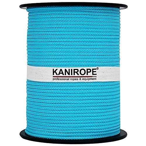 Kanirope® PP Seil Polypropylenseil MULTIBRAID 5mm 100m Farbe Türkis (0509) 16x geflochten