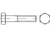 ISO 4014 10.9 Sechskantschrauben mit Schaft - Abmessung: M22x90 (25 Stück)