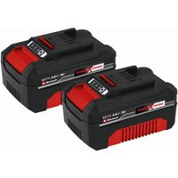 Einhell 4511489 PXC-Twinpack 4,0 Ah Akku, Rot, Schwarz