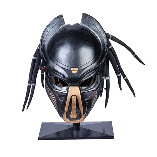 Karc Predator Mask Movie Game 1:1 Helm Harz Schwarz Relica für Herren Halloween Cosplay Kostüm