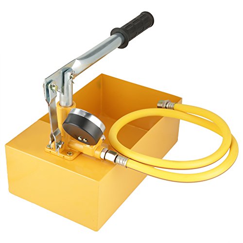 Manuelle Hydraulikpumpe, Prüfpumpe, gelbe Aluminium-Rohrleitungen für Druckprüfgeräte für eine Vielzahl von Druckbehältern