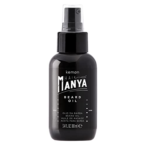Kemon Hair Manya Beard Oil – Bart-Öl zur Pflege, frischt das Bart-Haar auf, bringt es in Form und spendet Feuchtigkeit - 100 ml