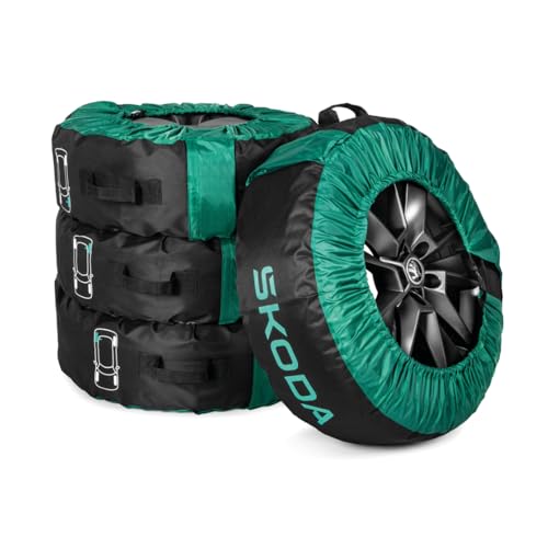 Skoda 3P0073900 Reifentasche (4 Stück) Kompletträder Schutztasche Rädertasche, bis 18 Zoll, bis 245mm Reifenbreite, bis 2100mm Abrollumfang