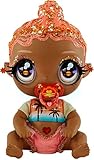 Glitter Babyz Solana Sunburst Baby Puppe - Mit 3 magischen Farbwechseln, pinken Haaren und einem tropischen Outfit - Inklusive Windel, Flasche und Schnuller - Sammelspielzeug für Kinder ab 3 Jahren