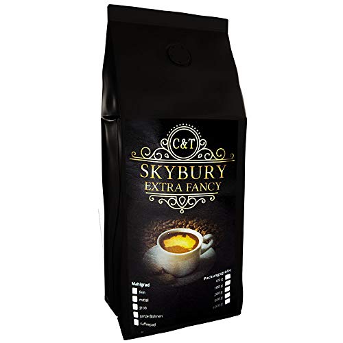 Kaffee Globetrotter - Echte Raritäten (Sehr Fein Gemahlen, 1000g) Australia Skybury Extra Fancy - Raritäten Spitzenkaffee - Werden Sie Zum Entdecker!