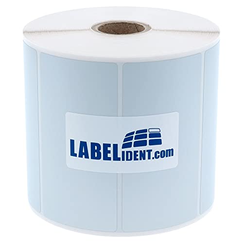 Labelident Thermotransfer-Etiketten auf Rolle silber - 1.016 x 635 mm - 500 Polyester PET Etiketten auf 1 Rolle(n), 1 Zoll (25,4 mm), Typenschild Etiketten selbstklebend