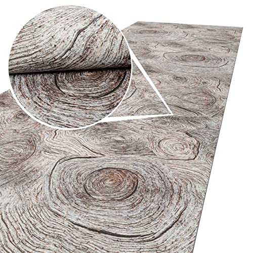 ANRO Küchenläufer Teppichläufer abwaschbar Küchenteppich Flurläufer Holz Maserung waschbar Antirutsch 65x220cm Viele Größen/Muster