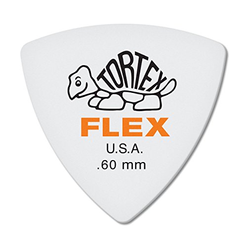 Dunlop Tortex Flex Triangle .60mm Orange Guitar Pick-72 Pack (456R.60)