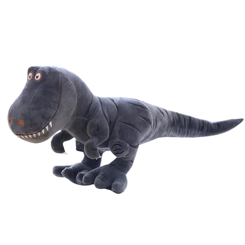 CULASIGN Plüsch Dinosaurier Tier Dino Stofftier Kawaii Plüsch,Dino Kuscheltier Plüschkissen Spielzeug, Nette weiche Plüsch T-Rex Geschenk Gefüllt für Kinder Mädchen Jungen (Grau,55cm)