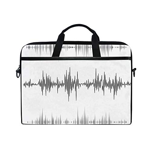 LUNLUMO Music Sound Waves Set 15 Zoll Laptop und Tablet Tasche Durable Tablet Sleeve für Business/College/Damen/Herren
