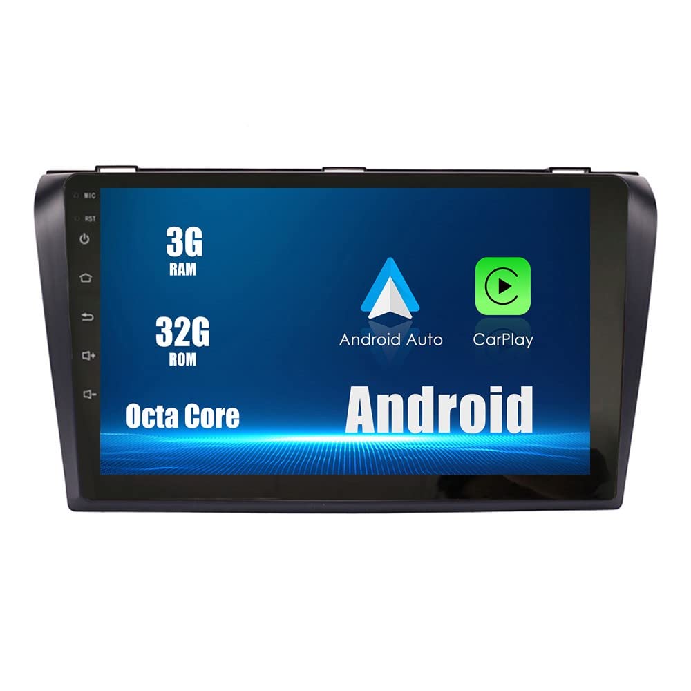 Android 10 Autoradio Autonavigation Stereo Multimedia Player GPS Radio 2.5D Touchscreen fürMazda 3 2004-2010
