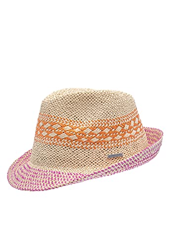 CHILLOUTS Damen Latina Hat Hut, Orange/Pink, XS