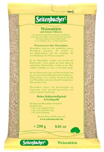 Seitenbacher Weizenkleie, 12er Pack (12 x 250 g Packung)