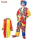 KarnevalsTeufel Herren-/Damenkostüm Clowns-Frack Chico Karneval Fasching Mottoparty Kindergeburtstag (XX-Large)