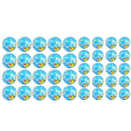 MARKELL 40 StüCk Globe Stress Ball World Earth StressbäLle, 3 2,5 Mini-Schaumstoff-StressbäLle für Erwachsene Teenager FingerüBungen