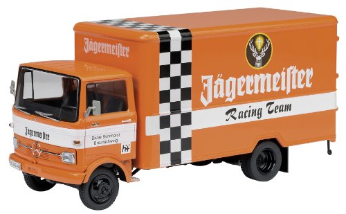 Schuco 450360000 - Mercedes-Benz LP 608 Jägermeister, 1:43, orange