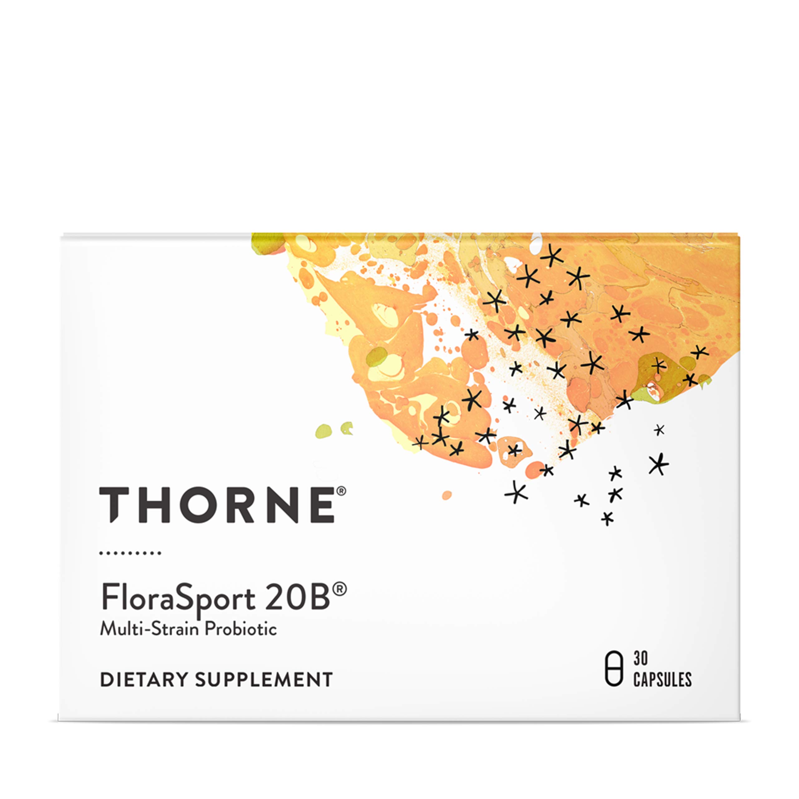 Thorne Research - FloraSport 20B Probiotic Supplement - 20 Milliarden aktive Kulturen pro Kapsel - NSF zertifiziert für Sport - 30 Kapseln