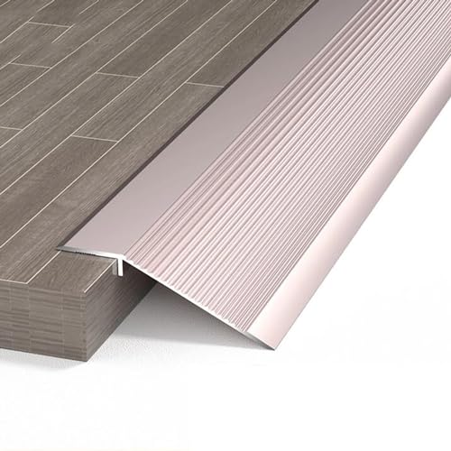 Kantenstreifen aus Aluminiumlegierung, Crimpstreifen for Holzböden, Schwellen-High-Low-Schnallengrößenabfallstreifen, Fliesen-Universalschnallenstreifen aus Metall (Color : D)