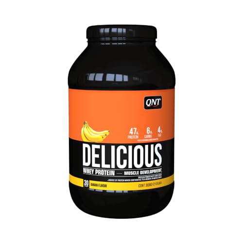 Qnt Delicious Whey Protein (908g) Banana 1er PackOhne Pfand(1 x 908 grams)