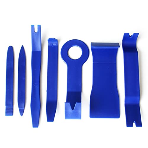 Werkzeugsatz DVD-Stereo-Refit-Kits, Kunststoff-Innenverkleidung, Armaturenbrett-Entfernungswerkzeug, Reparaturwerkzeuge Werkzeugkasten für zu Hause (Color : 7Pcs Blue)