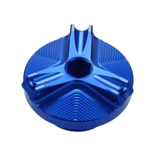 Motorrad-Öldeckel Motorrad CNC Zubehör Motoröl Füllstoff Filter Kappe Stecker Abdeckung Für YA-M YZF-R1M YZF R1 YZF R1M 2015 (Color : Blau, Size : B)