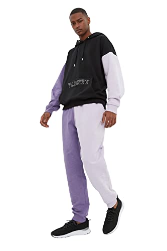 TRENDYOL Herren Young Mittlerer Bund Regular Jogginghose Sweatpants, Multi-Color, M