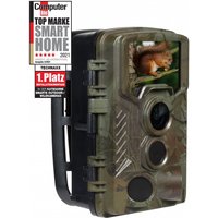 Technaxx Nature Wild Cam 8MP TX-125 Full HD batteriebetriebene Überwachungskamera Innen- & Außenbereich Nachtsicht Bewegungsmelder Jagdkamera Wildtierkamera für Überwachung