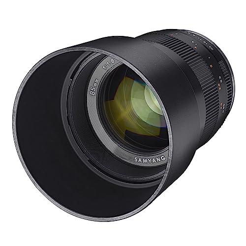 Samyang MF 85mm F1.8 ED UMC CS Canon EF-M - manuelles Objektiv mit 85 mm Festbrennweite für spiegellose Canon APS-C Kameras mit EF-M Anschluss, 62mm Filtergewinde, für EOS-M Serie, ideal für Portrait