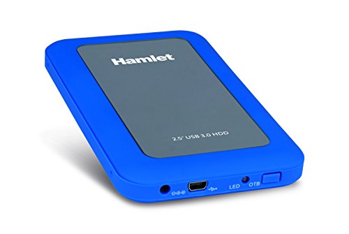 Hamlet Box PER HDD 2.5IN USB3.0 BLU