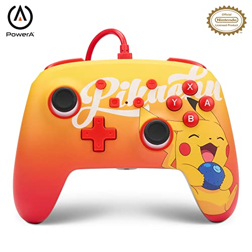 PowerA Controller für Nintendo Switch (kabelgebunden, Pikachu Oran Berry, offiziell lizenziert) (1522784-01)
