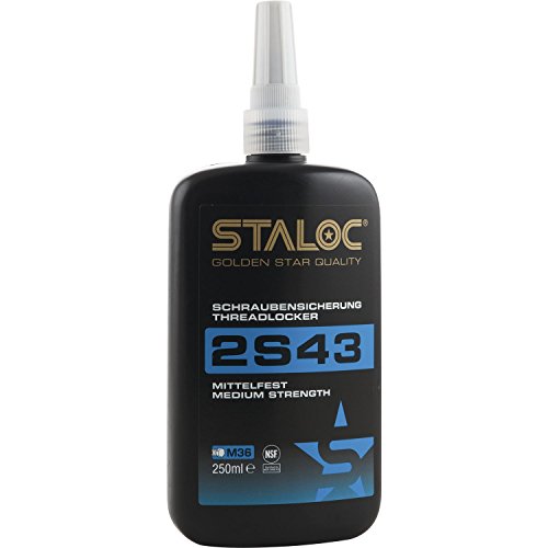 STALOC Schrauben-Sicherung 2S43 | mittelfest | Schraubenkleber bis M36 | blau | 250 ml