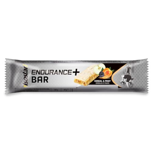 Isostar Barres Endurance+ Energy Sport Cereal & Fruits - lot de 30 Barres Energétiques - 30 x 40g