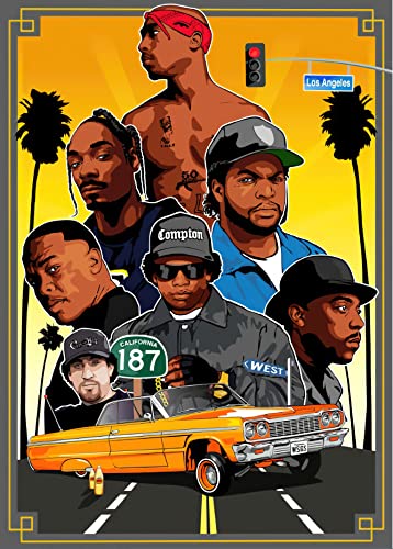 MZCYL Kinder Puzzle 1000 Teile Pop Rap Musik Album Rapper Team Poster Für Pädagogisches Geschenk Für Jugendliche Und Kinder M240ZY