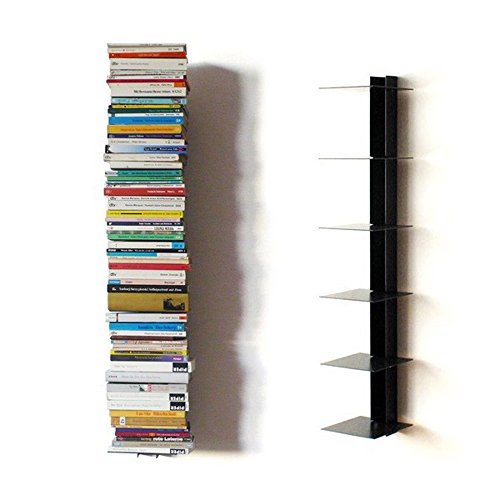 Haseform Bücherturm 90 cm (für 1 m Bücher) anthrazit Bücherregal Wandregal
