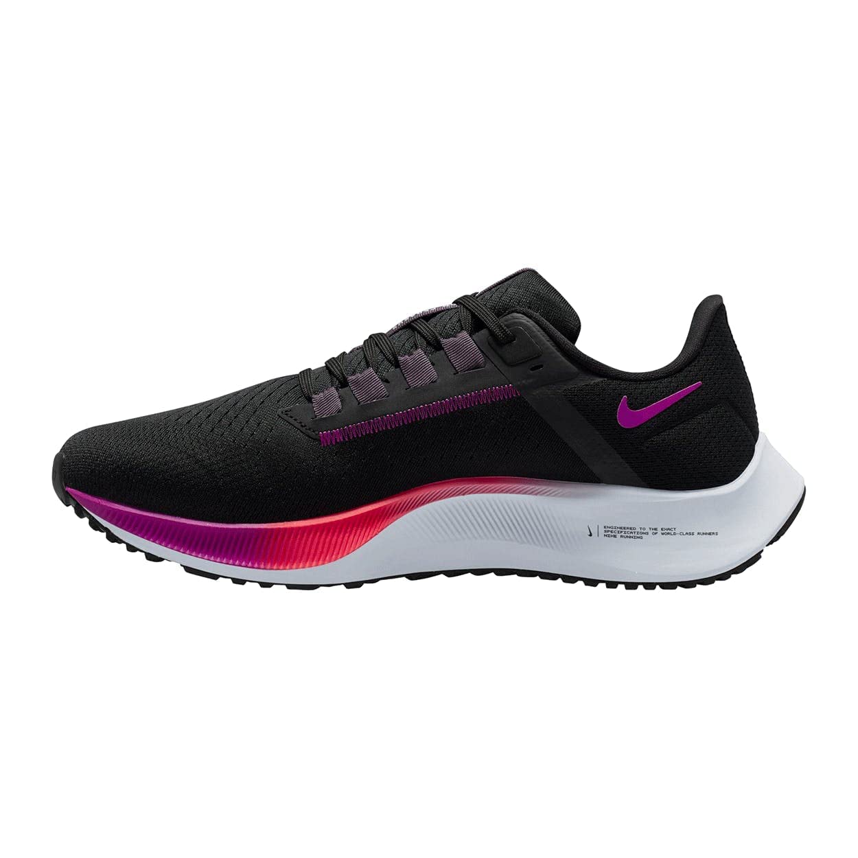 Nike Damen Air Zoom Pegasus 38 Laufschuh, Black Hyper Violet Off Noir, 42 EU