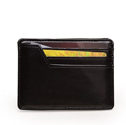 Brieftasche Visitenkartentasche Bankkarte Tasche Herren Geldklammer Kurze Geldbörse Geldklammer Kartenhülle (D,7,8 * 11,5 cm)